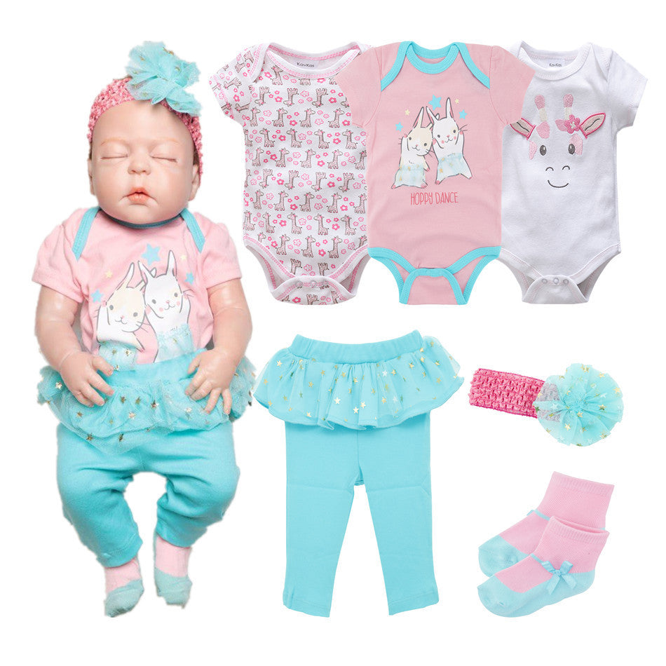 Baby Suit 5-Piece Set Summer Short Sleeve
