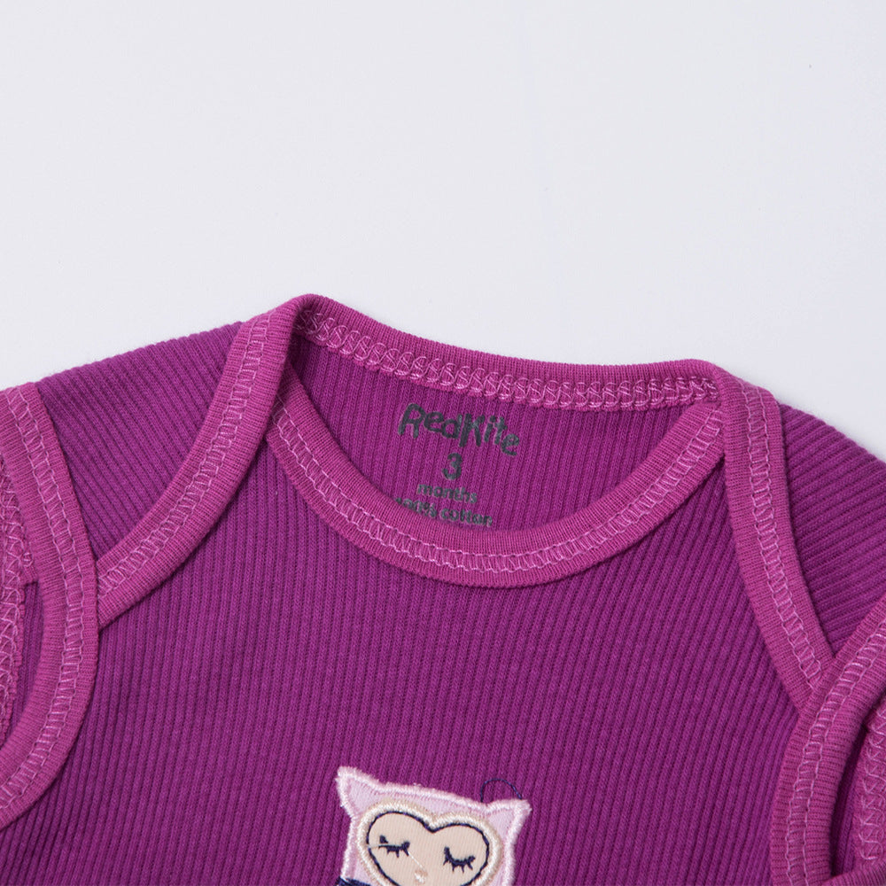 5 Pieces of Cotton Baby Sleeveless One-piece Romper