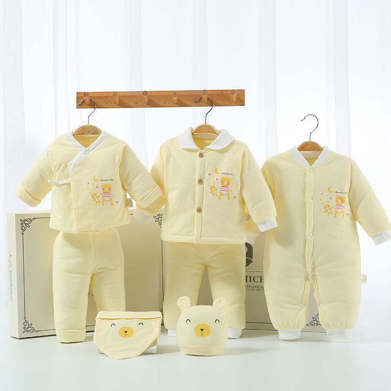 Newborn One-piece Cotton Suit Gift Box