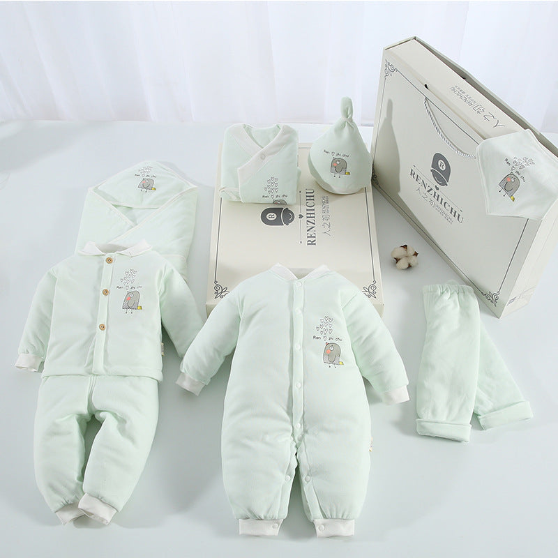Newborn One-piece Cotton Suit Gift Box