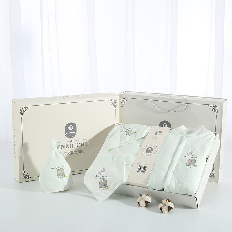 Newborn One-piece Cotton Suit Gift Box
