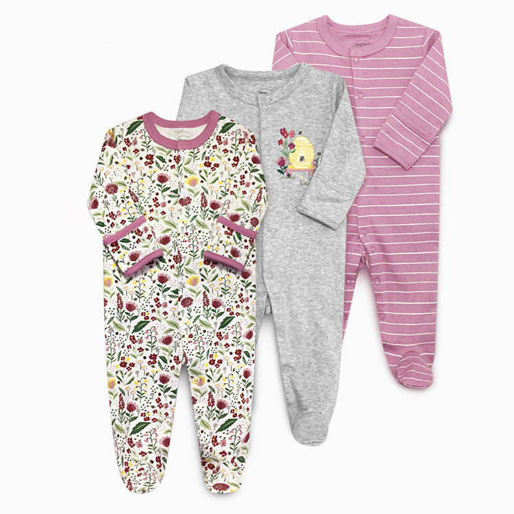 Baby Clothes Three Piece Gift Box Full Moon Dress