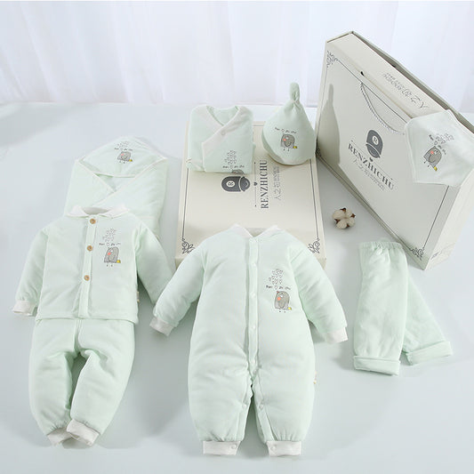 Newborn One-piece Cotton Suit Gift Box